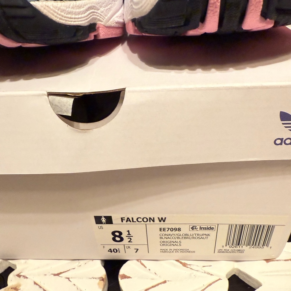 Adidas Falcon Women's Sneakers - Blue and Pink size 8.5 NIB - Picture 6 of 8